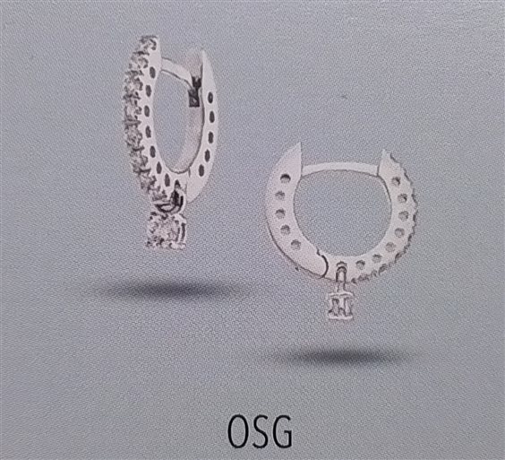 Earrings Soprana Woman Diamanti in Gold Diamante 0.39 Ct OSG 0.39 G VS - OSG 0.39 G VS